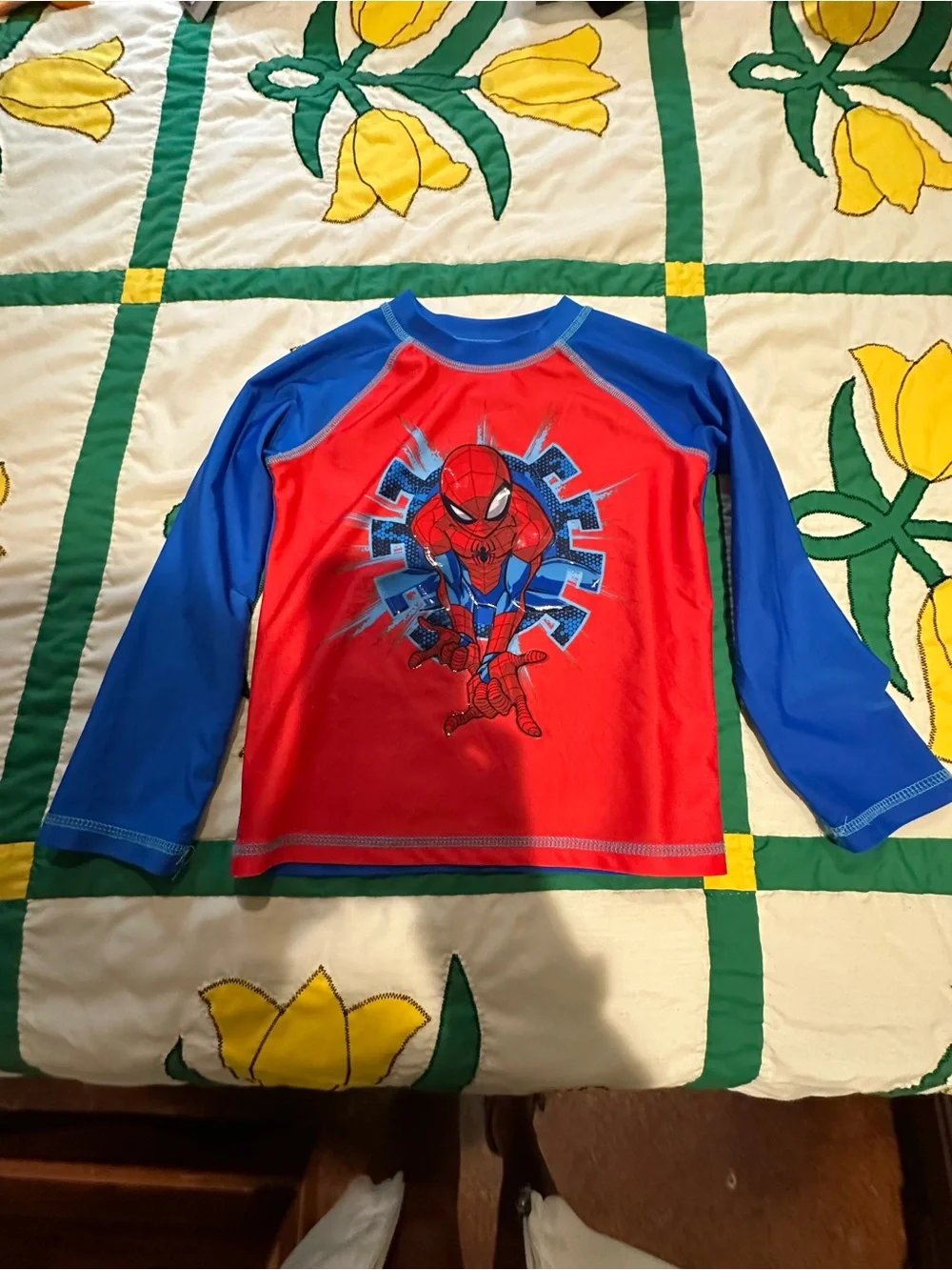 Spider-Man Red & Blue Rash Guard Set